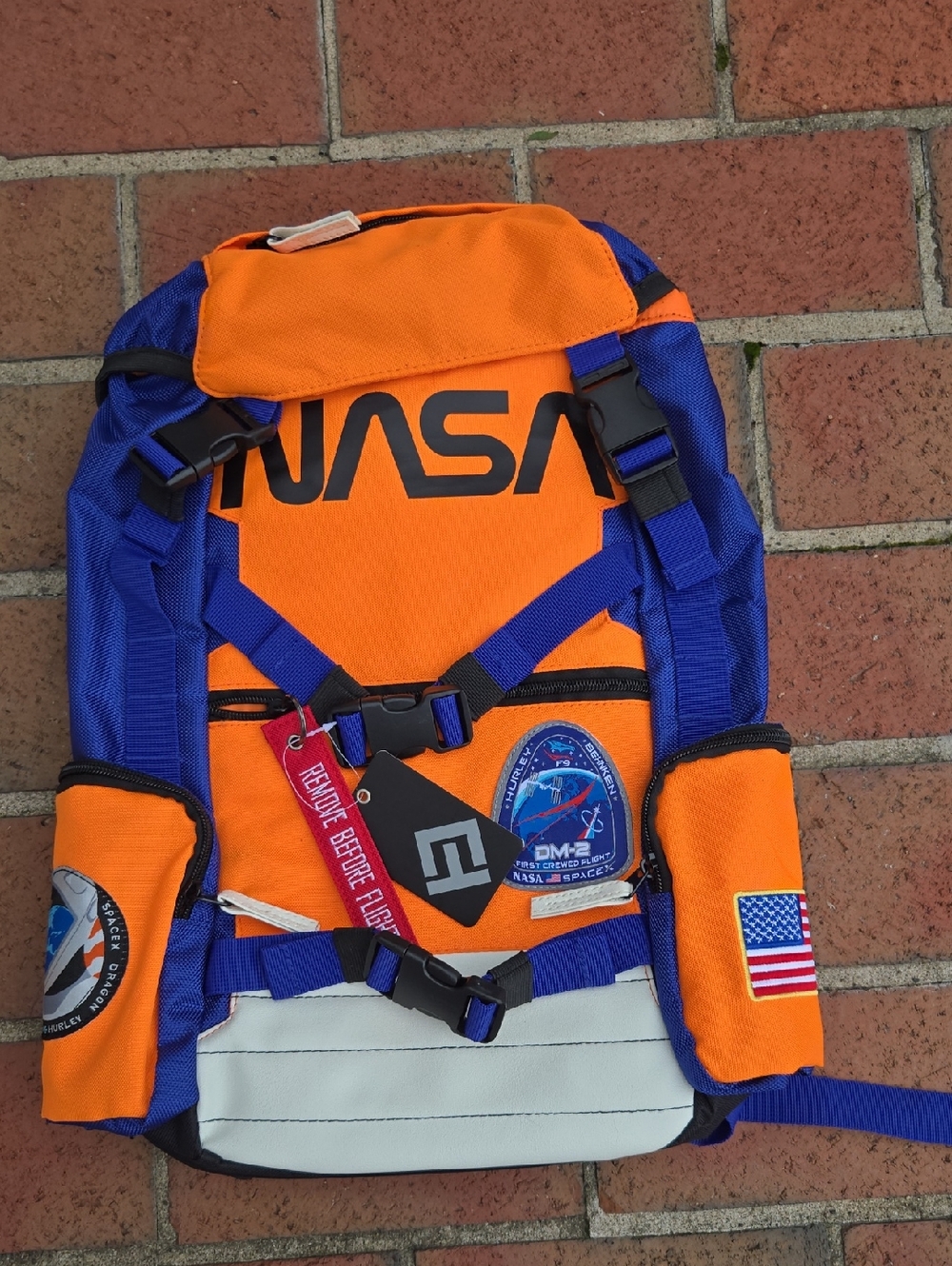 NASA Flight Suit Inspired Backpack Multi-Color